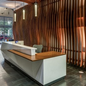 Take advantage of all The Bowie has to offer a lobby with a large desk