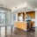 a kitchen with wooden floors