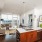 Kitchen with white countertops