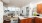 Kitchen with white countertops